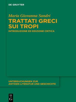 cover image of Trattati greci sui tropi